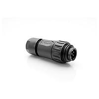 Amphenol Tuchel C016 10H006 000 12 Connectors 6+PE MALE STRAIGHT BLACK CRIMP