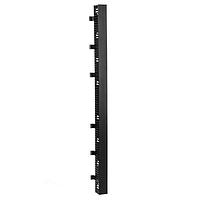 HellermannTyton VWMSS4X5BK7H Racks & Rack Cabinets Vertical Wire Manager Single-Sided, Side Mount, 4.0" x 5.0" x 83.0", Hinged, Black, 1/box