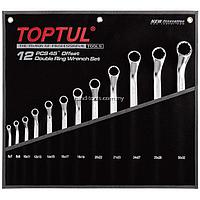 TOPTUL GPAH1202 Offset Double Ring Wrench Set (12 chi tiết)