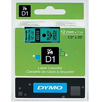 DYMO 63020705 Labelmanager D1 Black/Green Tape (12mm x 7m)