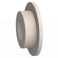 Essentra Components 12SWS1249 Shoulder Washer Shoulder Washer, .244 ID, .630 OD, .433 Shank OD