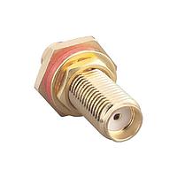 Linx Technologies - TE Connectivity ADP-SMAF-SMAF-SSB-G RF Adapters - In Series SMA Jack to SMA Jack Bulkhead