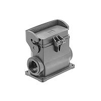 HARTING 19430160296 Headers & Wire Housings Han-Eco 16B Surface Mount Housing, Single Lever, w/ cover, 2xM25 w/o gland