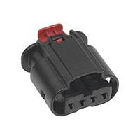 Molex 34900-4122 Crimp Housing 1.2MM SLD RCPT 4Ckt DKGY KEYC