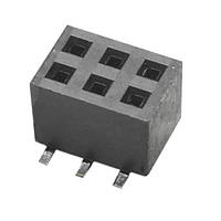 Harwin M22-6340342 Socket Assembly 3+ 3 DIL VERT SOCKET GOLD TIN