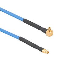 Amphenol RF 095-725-128-010 RF Cable Assemblies SMPM Right Angle Plug to SMPM Straight Plug Tflex 405 50 Ohm 10 inches