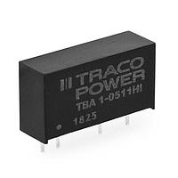 TRACO Power TBA 1-2422HI Isolated Encapsulated SIP-7; 1W Output 1 (Vdc): 12; Output 2 (Vdc): -12