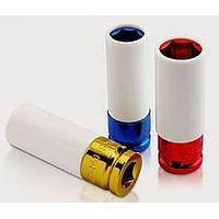 TOPTUL KABD1617-  1/2inch DR. 6PT Flank Thin Wall Deep Impact Sockets with Plastic Sleeves