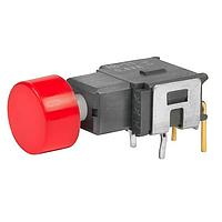 NKK Switches AB11AH-HC Sealed OFF-(ON) .295 RD CAP RIGHT ANGL PC .4VA