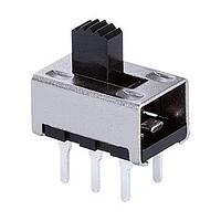 Same Sky (formerly CUI Devices) SLW-1678105-6A-N-D Slide Switch 16 x 7.8 x 10.5 mm, 6 mm Raised Slide Actuator, Through Hole