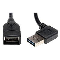 Tripp Lite UR024-18N-RA USB 2.0 18" USB 2.0 Uni Rvr Cable Right M/F 18"