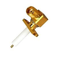 Johnson / Cinch Connectivity Solutions 142-1711-016 Connectors SMA 2 HOLE RA FLANGE JACK REC NIC 90 DEG