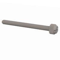 Essentra Components 50M060100T070 Slotted Thumb Slotted Thumb Screw, M6 X 1 Thread, 70mm Lg