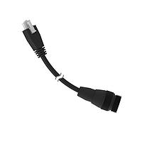 Banner Engineering LQMAC-3008-MBCCR Sensor Cables / Actuator Cables Cordset: Double Ended Molex to 7/8 in Threaded; 3-pin Straight Female; 3-pin Straight Male; 0.25 m 3x18 Black PVC Jacket