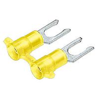 Panduit PN10-8LF-2K Spade LOCK-FRK 12-10 #8      NYL YEL
