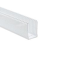 HellermannTyton 184-23003 High Density Slotted Wall Wiring Duct High Density Slotted Wall Wiring Duct, 2" x 3", Adhesive, PVC, White, 120ft/Carton