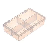 Flambeau T221 Multiple Compartment Four-Compartment Box 4 3/8" x 2 5/8" x 1" (11.11 x 6.67 x 2.54 cm)