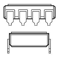 Broadcom 5962-9314001HYA MOSFET Output Optocouplers 90V/1.0 ohm MOSFET Hermetically sealed