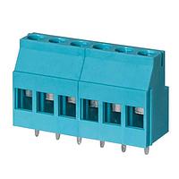 Same Sky (formerly CUI Devices) TB010-508-06BE Fixed Terminal Blocks Terminal block, screw type, 5.08 , horizontal, 6 poles, CUI Blue, slotted screw, PCB mount