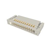 Amphenol FCI 10051922-1110EHLF Board Mount 0.50mm Flex Connector, VLL Series, 11 Position, Lower Side Contact, Side Entry Surface Mount ZIF Connector, Halogen Free and Lead Free Type.