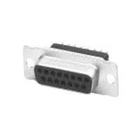 AMP Connectors - TE Connectivity 745820-1 Receptacle RECP FULL MTL SHL 15 clinch nuts
