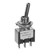 NKK Switches M2044SD3W03 Miniature toggles DP3T ON-ON-ON 6A .250" STRAIGHT PC