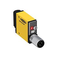 Banner Engineering SM312FPBQD Photoelectric Sensors MINI-BEAM: Visible Blue 475 nm Plastic Fiber Optic; Range: Depends on Fiber; Input: 10-30 V dc; Output: Bipolar: 1 NPN; 1 PNP; 4-pin M12 Integral QD