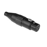 Amphenol Audio AC7FB Cable Connectors 7 Pole XLR Female Cable Connector Machined Contacts Black Finish