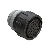 Amphenol SINE Systems AHDP06-24-23ST-STA Connectors 23 Position Plug, Socket, Shell Size 24, Thin Diameter Seal (Grey), Small Thread Adapter