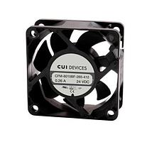 Same Sky (formerly CUI Devices) CFM-6025BF-150-351 Axial dc axial fan, 60 mm square, 25 mm, ball bearing, 12 Vdc, 5000 RPM, 23.5 CFM