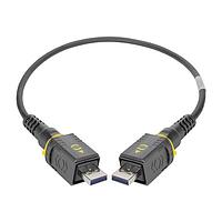 HARTING 09454452902 USB Cables / IEEE 1394 Cables HARTING PushPull V4 v2.0 USB 3.0 Type A, Cable Assembly, 2xHARTING PushPull, PVC, 1.5m