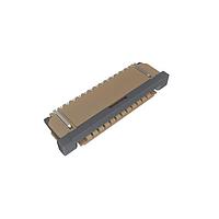 Amphenol FCI SFW13R-1STAE1LF Board Mount 1.00mm Flex Connector, SFW-R series, 13 Position, Bottom side Contact, Side Entry Surface Mount ZIF Connector, Lead Free, Selective Gold plated Terminals with Tin-plate Solder-tail.
