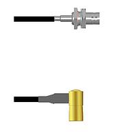Amphenol Custom Cable Q-0403S0003096i RF Cable Assemblies BNC-SJB/SMB-RP G174 96I