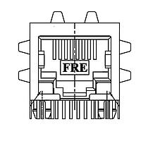 Pulse Electronics E5J88-19LJM3-L Modular CONN RJ45 20.57 LED JACK 1 PBC