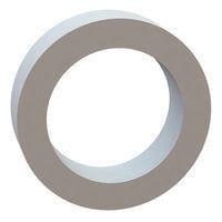 Essentra Components 13RS125083 Round Round Spacer, .880 ID, 1.250 OD, .330 Length