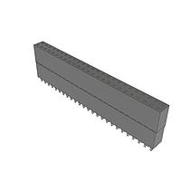 Samtec ESQ-125-58-L-D Sockets Elevated Socket Strip, 0.100" Pitch