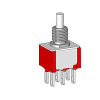 Dailywell 7MD7B11M1QES Pushbutton Switches ON-(ON) SPDT Solder