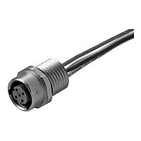 Omron Automation and Safety XS5P-T427-5 Cat 5e 4P Panel M12 Socket RearLock .5M Cable