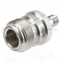 Fairviewmicrowave SM4261 SMA Female (Jack) to N Female (Jack) Adapter (1.25 VSWR)