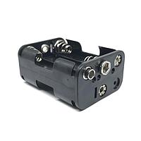 Eagle Plastic Devices 12BH36B-GR Cylindrical Battery Contacts, Clips, Holders & Springs 6 AA SNAPS BLK