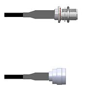 Amphenol Custom Cable Q-1X0550008018i RF Cable Assemblies N-SJB/TNC-SP RG58 18I