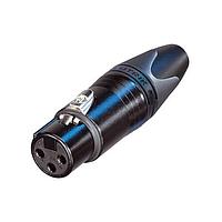 NEUTRIK NC3FXXA-B-D XLR Connectors 3P F CBL END XX SER CRMP 24-22 AWG BK/GD