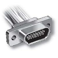Glenair MWDM2L-25P-6K5-12B Micro-D D-Sub Connectors MICRO D PREWIRED CON 25CNT PIN #26AWG