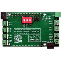 Sequent Microsystems SM-I-019 Sequent Microsystems Eight Thermocouples DAQ 8-Layer Stackable HAT for Raspberry Pi