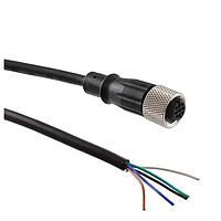 Adam Tech SD-PMA05C-FFTBL-C7A-6FT Sensor Cables / Actuator Cables CBL 5POS FMALE TO WIRE 6'