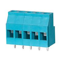 Same Sky (formerly CUI Devices) TB010-508-05BE Fixed Terminal Blocks Terminal block, screw type, 5.08 , horizontal, 5 poles, CUI Blue, slotted screw, PCB mount
