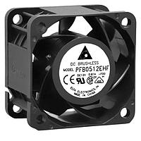Delta Electronics, Inc. PFB0512EHF-R00 Tubeaxial Tubeaxial Fan, 50x32mm, 12VDC, Ball Bearing, 3-Lead Wires, Locked Rotor Sensor