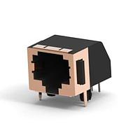 AMP Connectors - TE Connectivity 5555153-1 Modular LPF R/A MOD RJ45