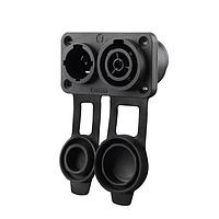 REAN RRAC3F-X-010-0 Receptacles Receptacle - female - power out - 1/4" flat tab terminals - IP65, airtight, bulk