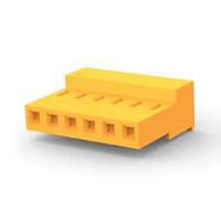 AMP Connectors - TE Connectivity 3-640431-6 Receptacle Housing CLOSED W/O TABS 6P Orange 18 AWG
